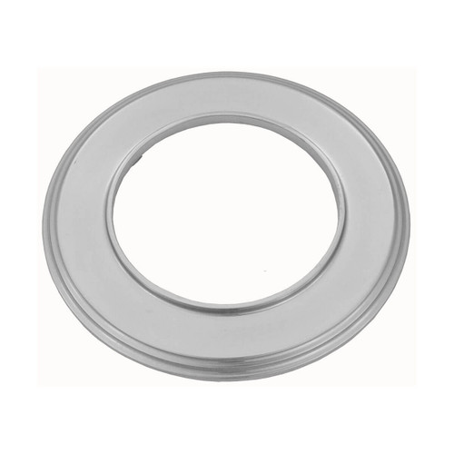 Domino Round Newspaper Ring - Satin Chrome