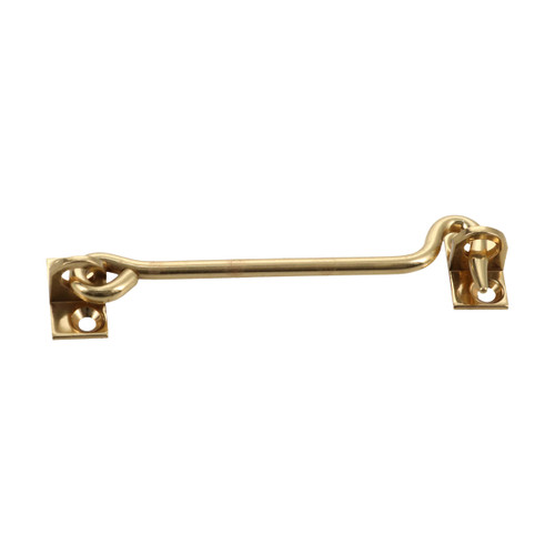 Domino Rectangle Cabin Hook - Polished Brass