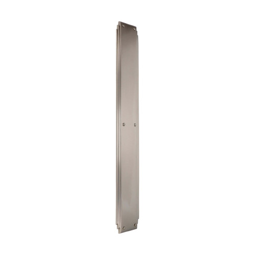 Domino Deco Push Plate - 500 x 65mm - Satin Nickel