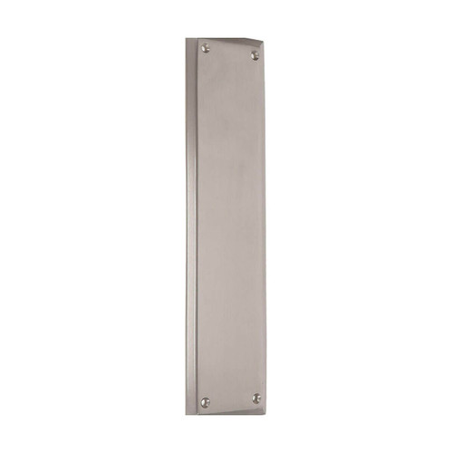 Domino Bevelled Edge Push Plate - Satin Nickel