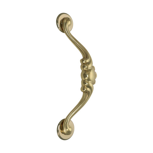Domino Rococo Offset Pull Handle - 262mm - Polished Brass