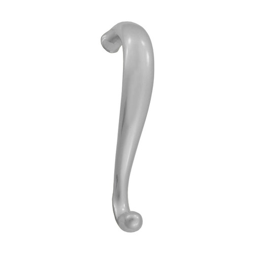 Domino Scroll Pull Handle - Satin Chrome