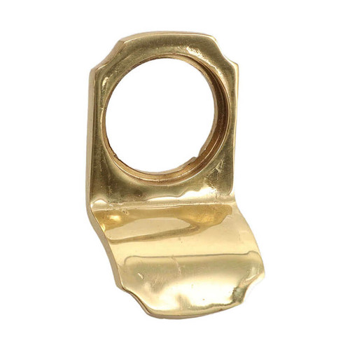 Domino Pull Handle with Cylinder Hole - 67 x 40mm - Polished Brass