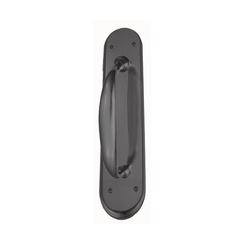 Domino Shaker Pull Handle - Oval Plate - Antique Bronze