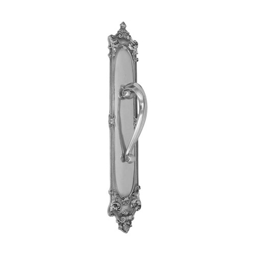 Domino Doctors Pull Handle - Victorian Plate - Chrome