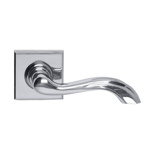 Domino Leroy Lever Door Handle - Square Rosette - 56mm x 56mm - Chrome