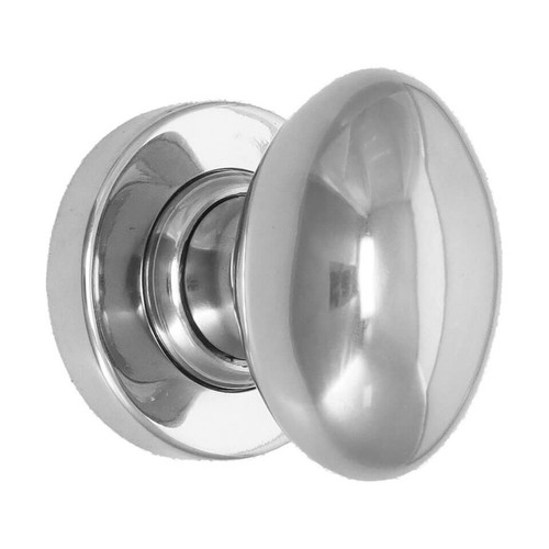 Domino Balmain Door Knob - Round Rosette - 53mm - Chrome