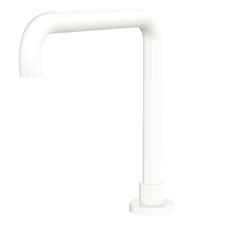 Fienza Kaya Hob Mounted Squareline Bath or Basin Outlet - Fixed Spout - Matte White