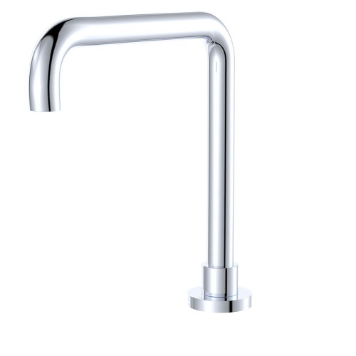 Fienza Kaya Hob Mounted Squareline Bath or Basin Outlet - Fixed Spout - Chrome