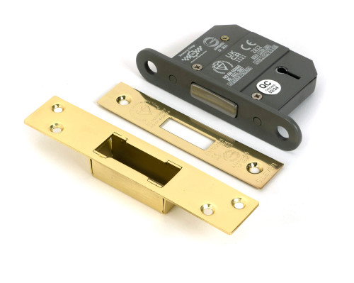 From the Anvil Skeleton Key Deadlock - 5 Lever - 45mm Backset - Polished Brass