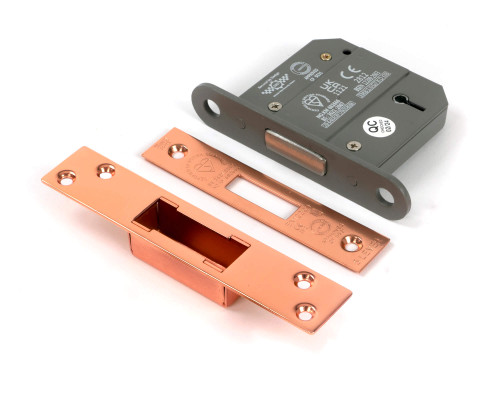 From the Anvil Skeleton Key Deadlock - 5 Lever - 57mm Backset - Polished Bronze
