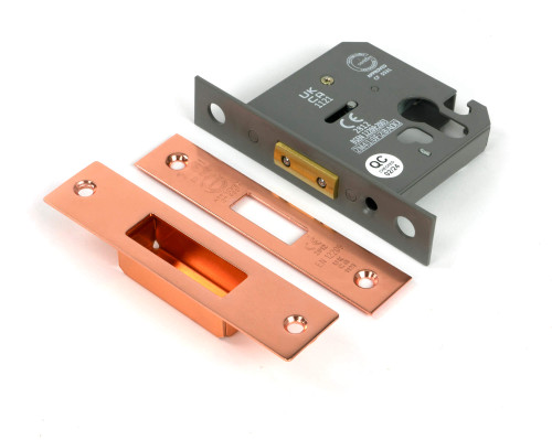 From the Anvil Euro Deadlock - 57mm Backset - Polished Bronze