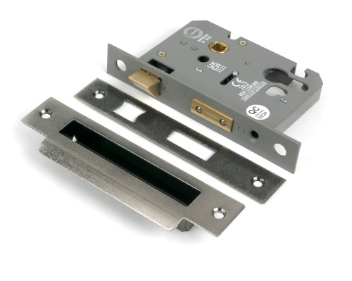 From the Anvil Euro Mortice Lock - 57mm Backset - Pewter Patina