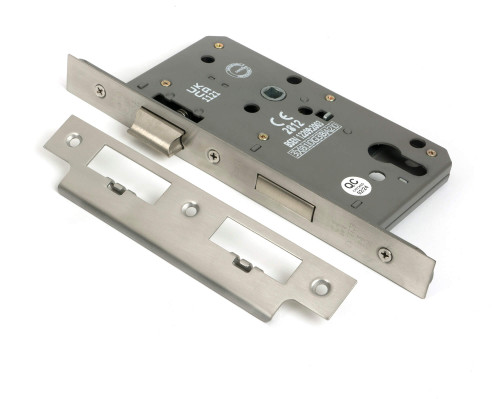 From the Anvil Euro Din Mortice Lock - 60mm Backset - Satin Chrome