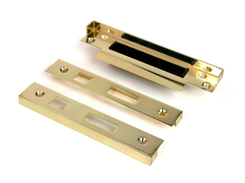 From the Anvil Rebate Kit to Suit Skeleton Key Mortice Locks - 186 x 32mm - Polished Brass