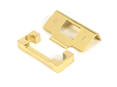 From The Anvil Rebate Kit to Suit Hard Sprung Tubular Latch - 59 x 28.5mm - Polished Brass