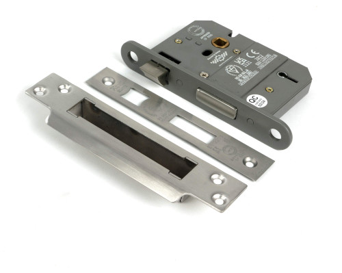 From the Anvil Skeleton Key Mortice Lock - 5 Lever - 57mm Backet - Satin Chrome