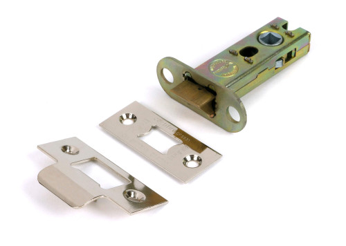 From the Anvil Hard Sprung Tubular Latch - 57mm Backset - Polished Nickel