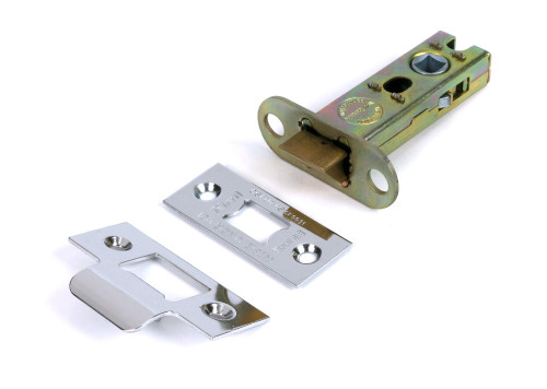 From the Anvil Hard Sprung Tubular Latch - 57mm Backset - Polished Stainless Steel