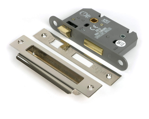 From The Anvil Hard Sprung Privacy Mortice Lock - 45mm Backset - Polished Nickel