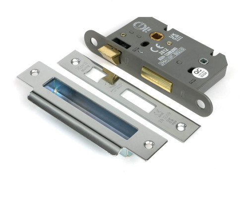 From The Anvil Hard Sprung Privacy Mortice Lock - 45mm Backset - Chrome