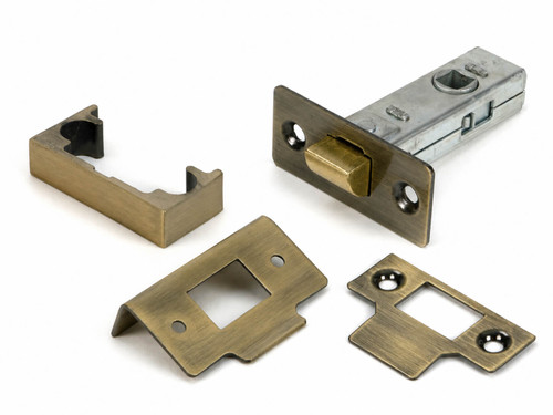 From the Anvil 45mm Backset Tubular Latch + Rebate Kit - Aged Brass