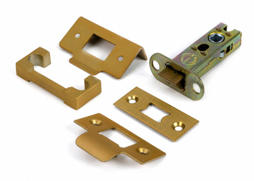 From the Anvil 57mm Backset Hard Sprung Tubular Latch + Rebate Kit - Satin Brass
