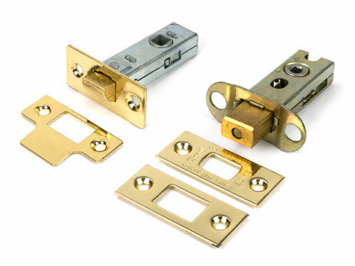 From the Anvil 45mm Backset Tubular Latch + Privacy Bolt - Polished Brass