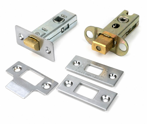From the Anvil 45mm Backset Tubular Latch + Privacy Bolt - Satin Chrome