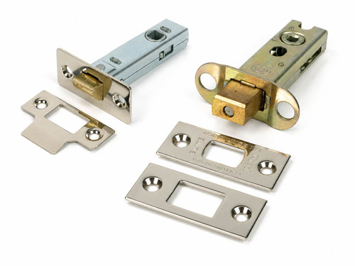 From the Anvil 57mm Backset Tubular Latch + Privacy Bolt - Polished Nickel