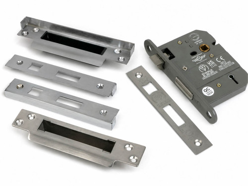 From the Anvil 57mm Backset Mortice Lock + Rebate Kit - Keyed Alike - Satin Chrome