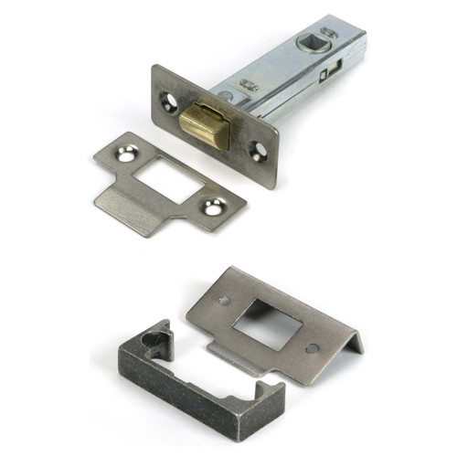 From the Anvil 57mm Backset Tubular Latch + Rebate Kit - Pewter Patina