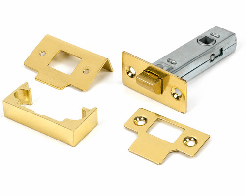 From the Anvil 57mm Backset Tubular Latch + Rebate Kit - Polished Brass