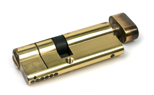 From The Anvil Euro Cylinder (1A) with Thumbturn - 5 Pin/80mm (35/45) - Aged Brass