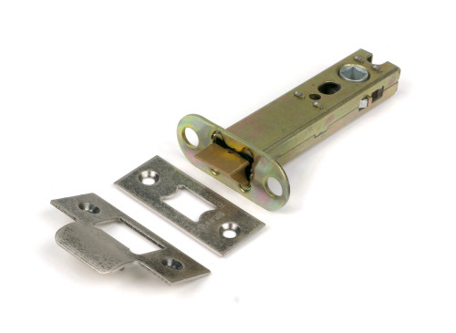 From the Anvil Hard Sprung Tubular Latch - 82mm Backset - Pewter Patina