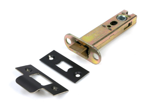 From the Anvil Hard Sprung Tubular Latch - 82mm Backset - Aged Bronze