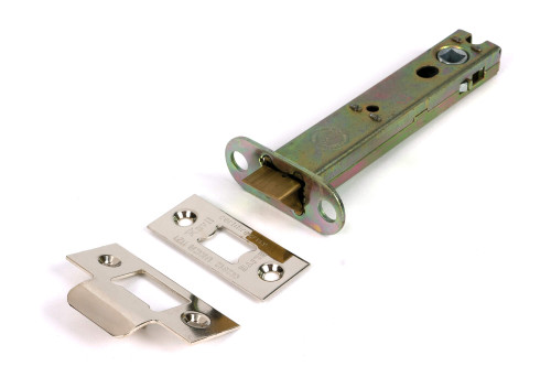 From the Anvil Hard Sprung Tubular Latch - 107mm Backset - Polished Nickel