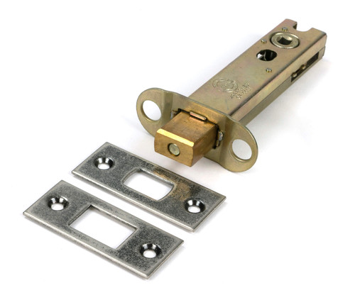 From The Anvil Privacy Latch - 82mm Backset - Pewter Patina