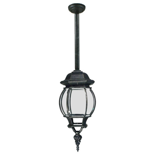 Lighting Inspirations Flinders Outdoor Rod Pendant Light - 300mm - Antique Black