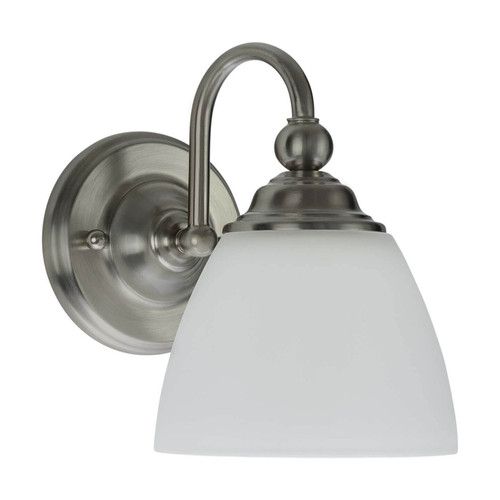 Lighting Inspirations Nova Indoor Wall Light - 1 Arm - Up - Brushed Nickel