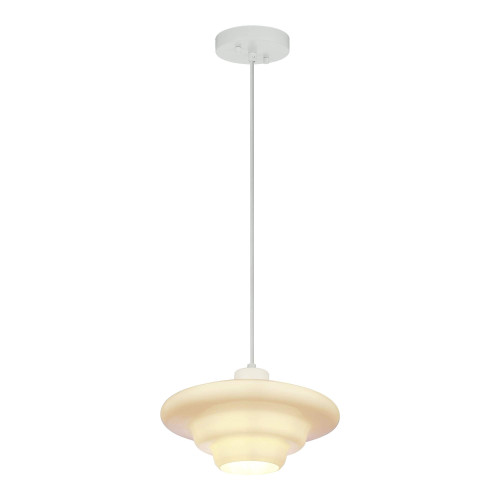 Lighting Inspirations Haywood Cord Pendant Light - 320mm - White