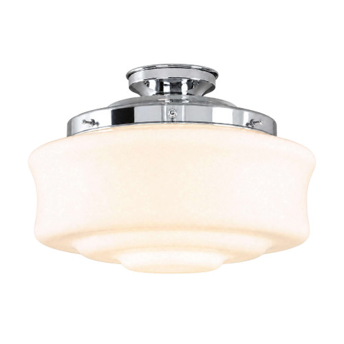 Lighting Inspirations DIY Batten Fix Light - Elwood Glass - 165 x 300mm - Chrome