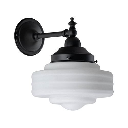 Lighting Inspirations Bentleigh Indoor Wall Light - Detroit Glass - Patina Black