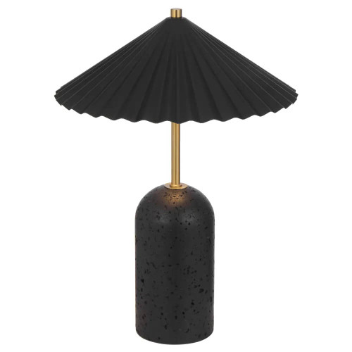 Telbix Arvane LED Table Lamp - Umbrella Shade - Black