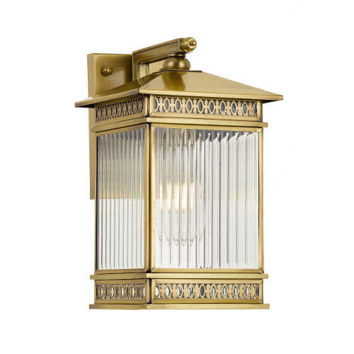 Telbix Avera Outdoor Wall Light - Brass