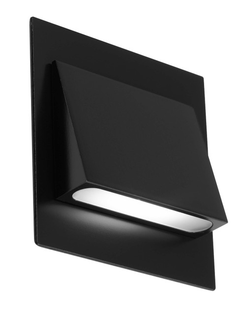 Telbix Brea Square Stair LED Wall Light - 5000k Temperature - Black