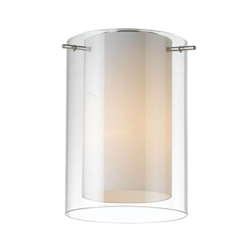 Telbix Envoy DIY Batten Fix Ceiling Light - Opal Matte - 200 x 140mm - Clear