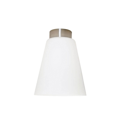 Telbix Haly DIY Batten Fix Ceiling Light - Opal Matte - 210 x 160mm - Nickel