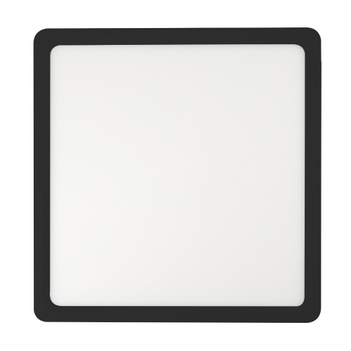 Telbix Lunos Oyster LED Ceiling Light - 25 x 400mm - Black