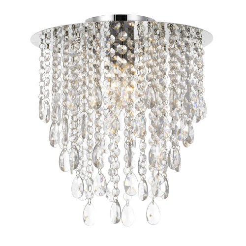 Telbix Loven DIY Batten Fix Chandelier Ceiling Light - 300 x 300mm - Chrome